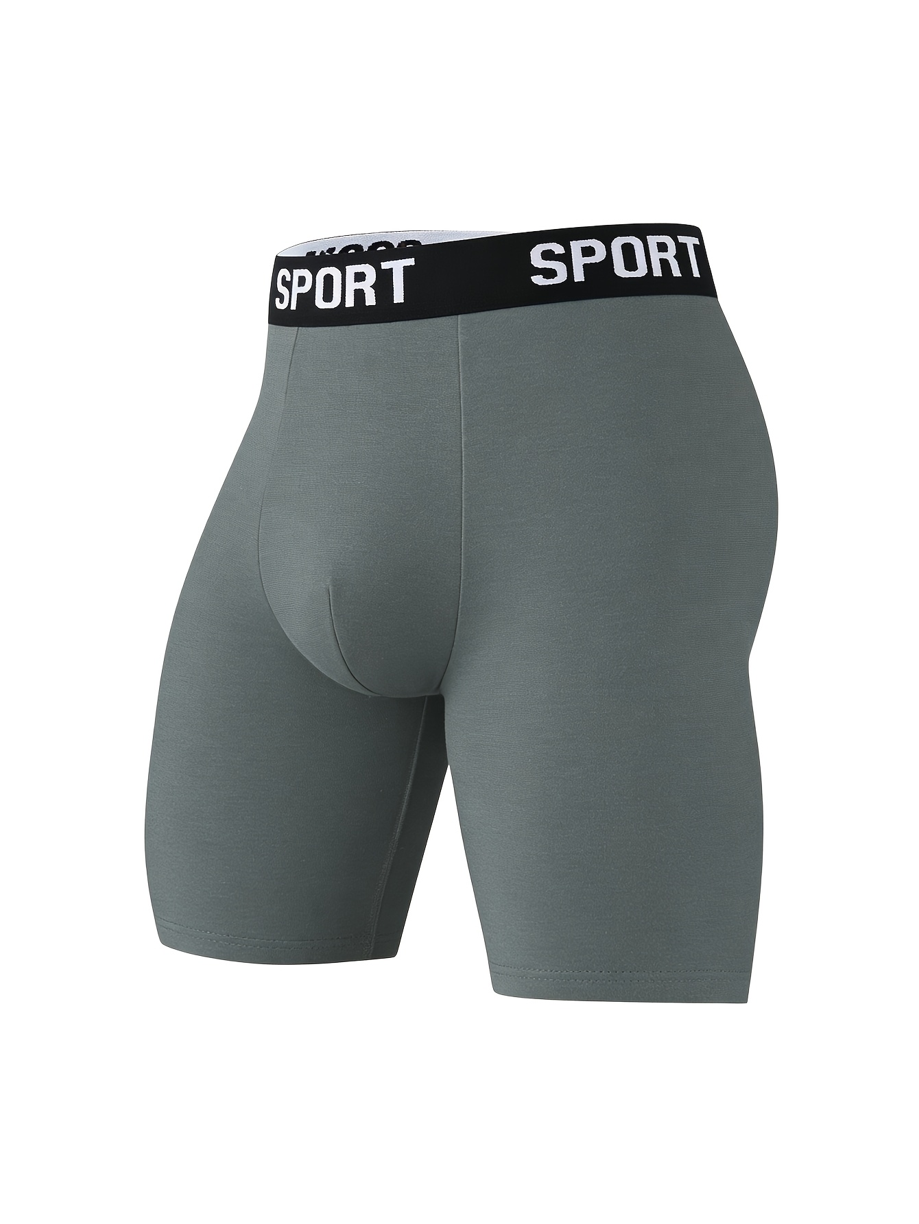 10-pack slumpmässiga bekväma   formande underkläder för män - andningsbara, elastiska, snabbtorkande, elastiskt midjeband, lämpliga för vårspel, sport och vardagsbruk - långa boxerkalsonger - mjuka, lätta och fuktabsorberande