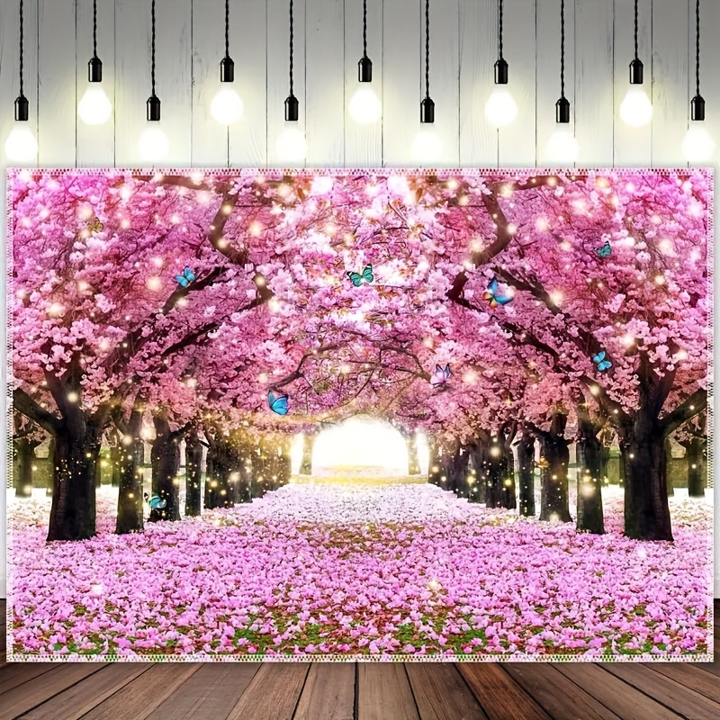 Spring Cherry Polyester Photography Backdrop Easter - Temu Ireland