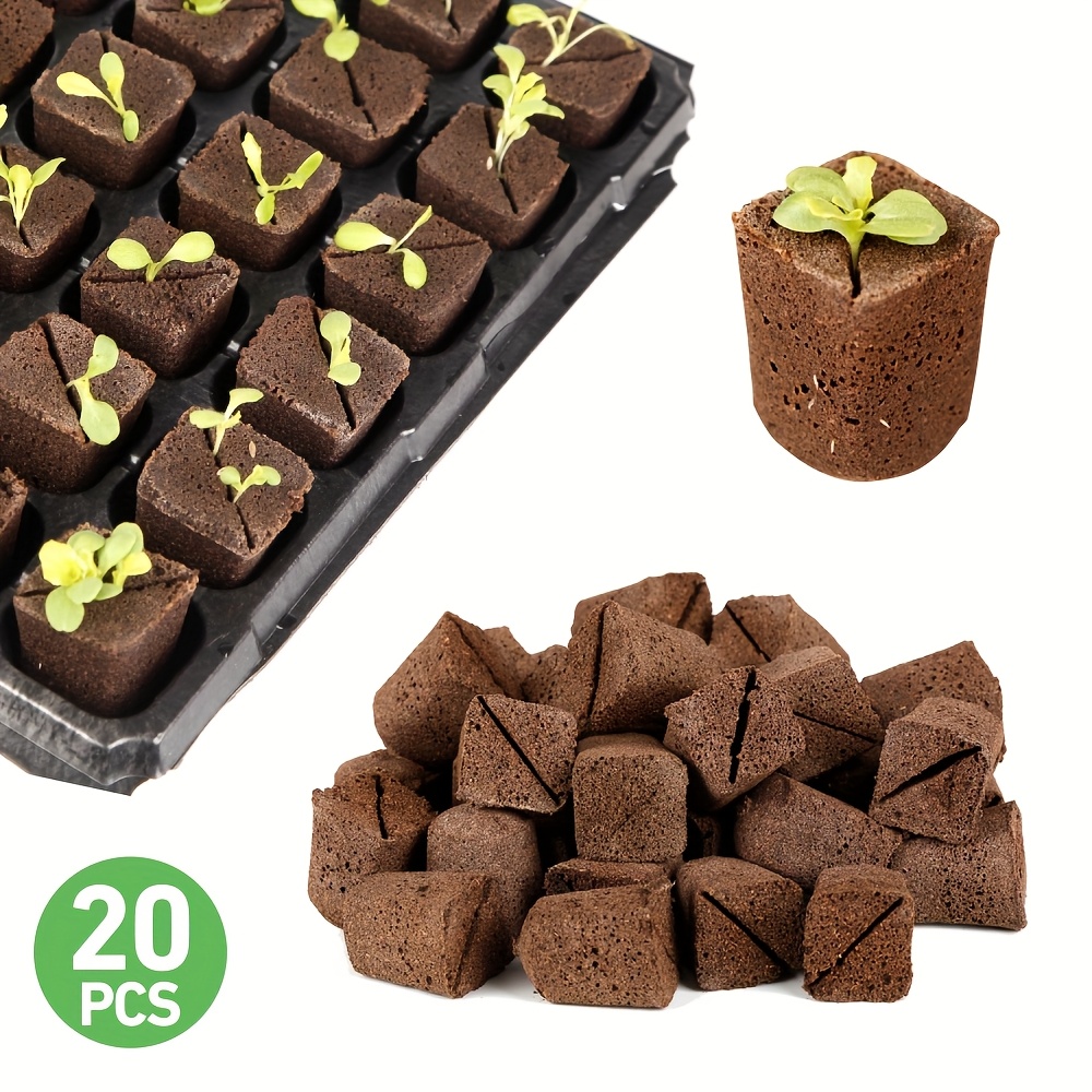 /80pcs Of Seed Starter Sponge Pods, Quick-acting Root Plugs, Replacement Seedling Block Cubes For Gardening Lovers, Novices, And Growing Vegetables, Fruits, Flowers, And Herbs