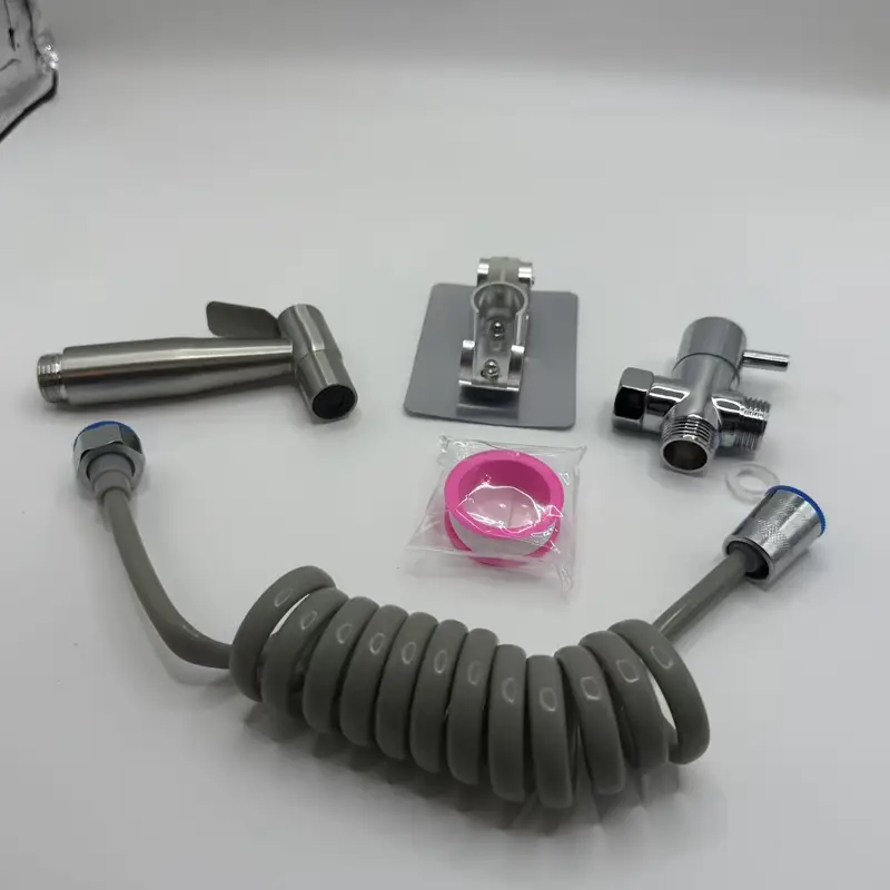 Edelstahl Bidet-Brause-Set – Wandmischer Mit Handbrause, Chrom, Inkl. Schlauch