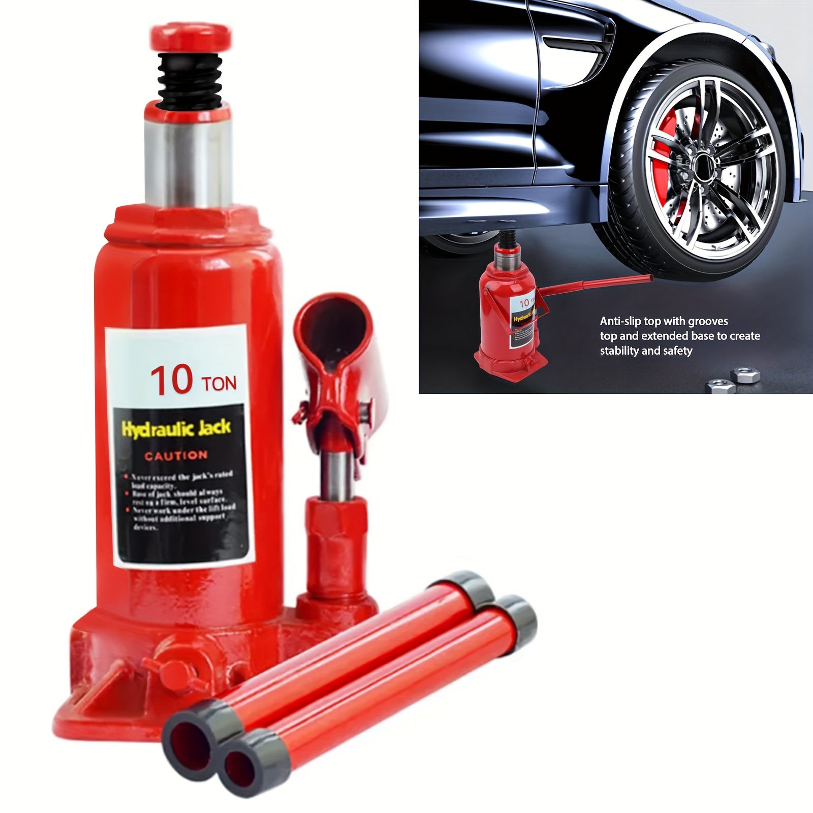 10t Hydraulic Jack - 10t Car Hydraulic Jack Portable Automotive Vehicle Vertical Hydraulic Jack Tire Changing Tool