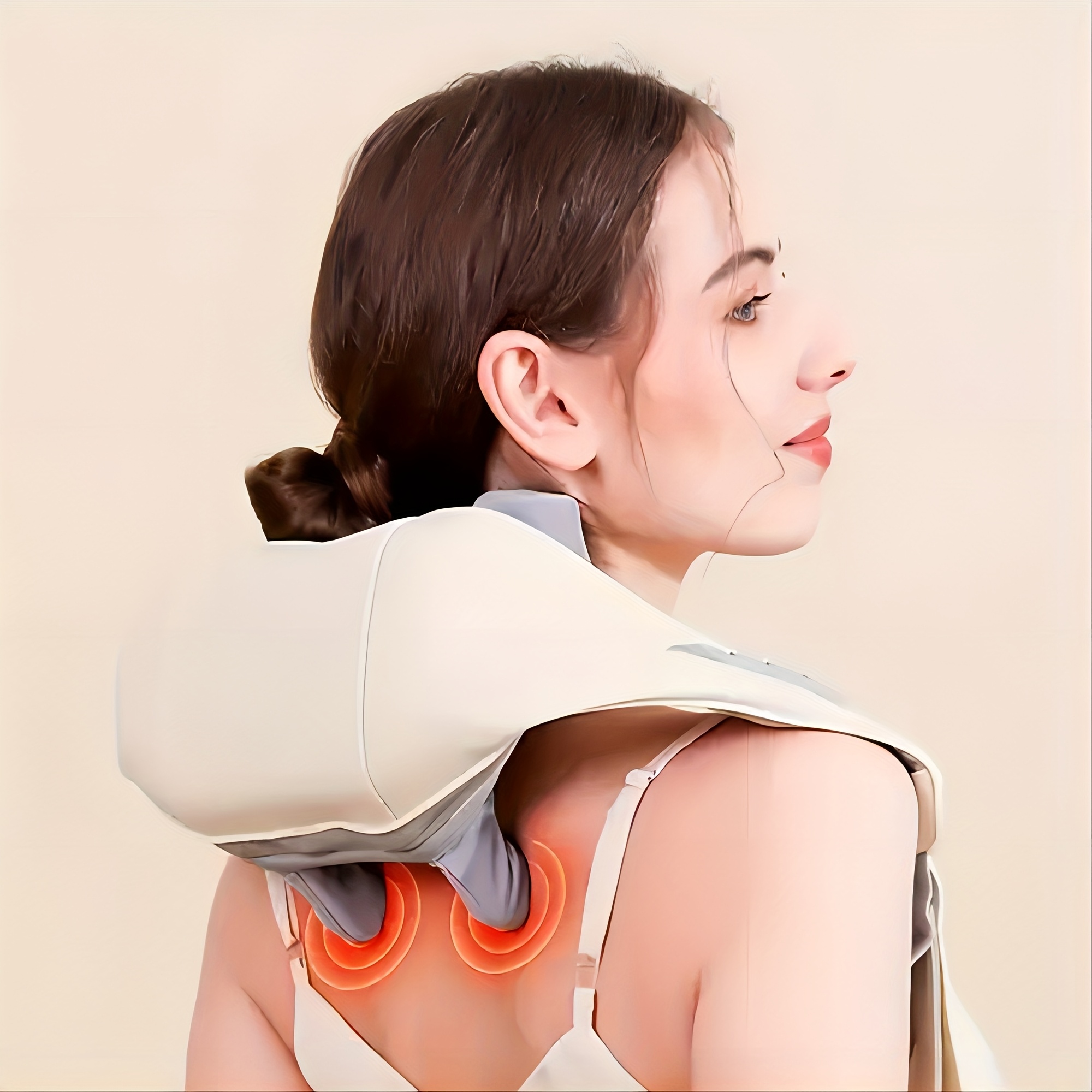 6d acupressure massager with heating function electric kneading neck and back massager for shoulders lower back legs and feet suitable for portable deep tissue relaxation in   and cars   for female male mothers and fathers