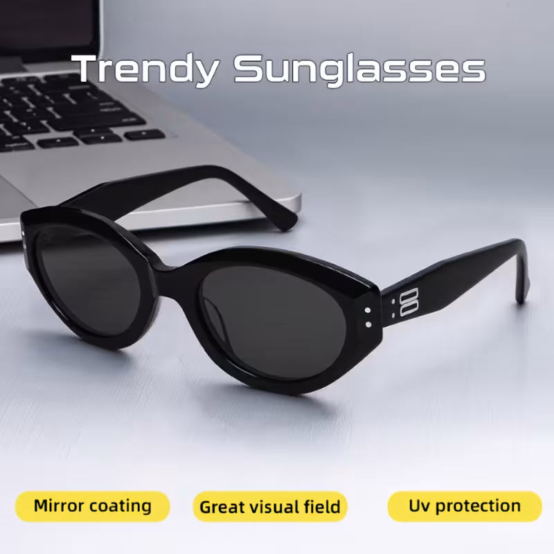 womens fashionable rectangular fashion glasses with protection lightweight plastic frame resin lenses metal hinges case stylish casual eyewear for everyday use 5