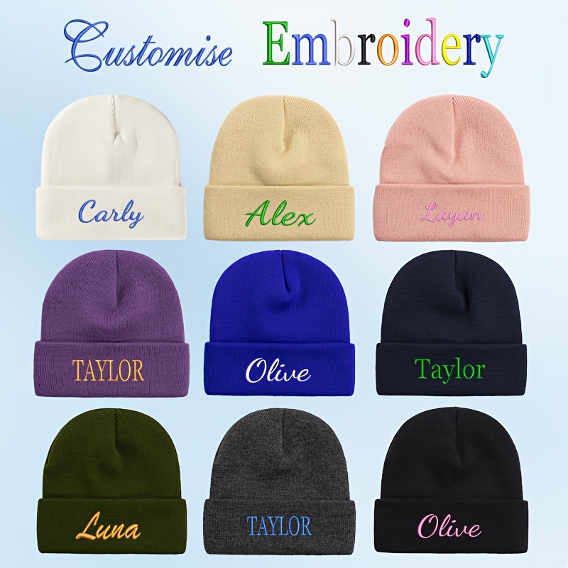Ear Hat Embroidery Stitch Name On Hat Personalized Hat United Kingdom