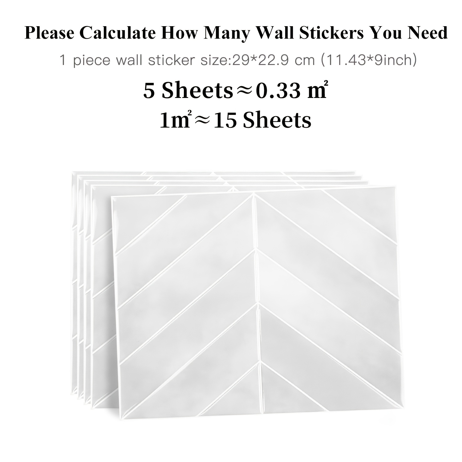 Image of 5pcs Optional Self-adhesive 3d Kitchen Stickers 11.43 X 9 Inches Decorative Home Renovation Wall Tile Stickers For Kitchen Balcony Sink Bathroom Restaurant