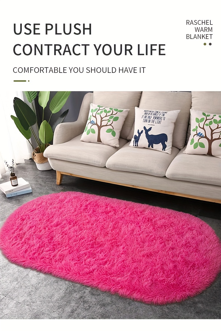 soft cozy plush bedroom rug non slip warm machine washable for indoor use bedside   details 5