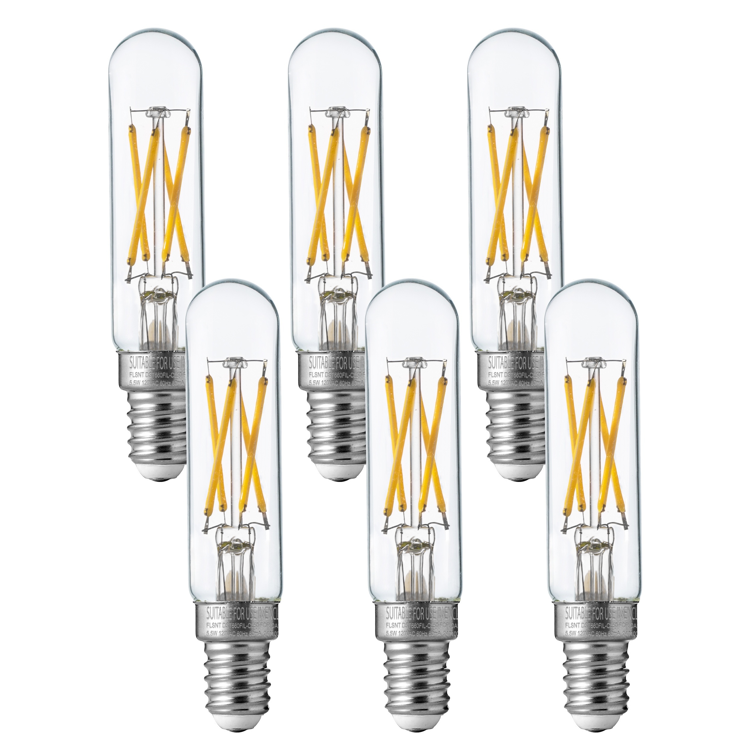 

5000k Bulbs 60w , Dimmable T6/t25 E12 Led Bulbs For , 90+ Cri, 550lm, 5.5w, 6