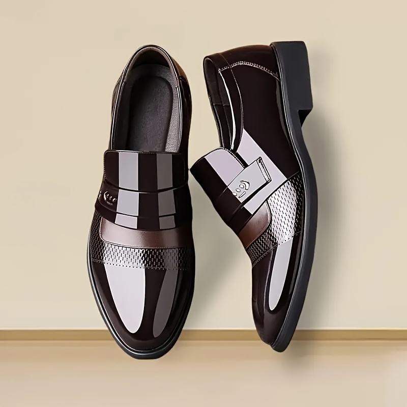 Black Oxford Dress Shoes Close-up