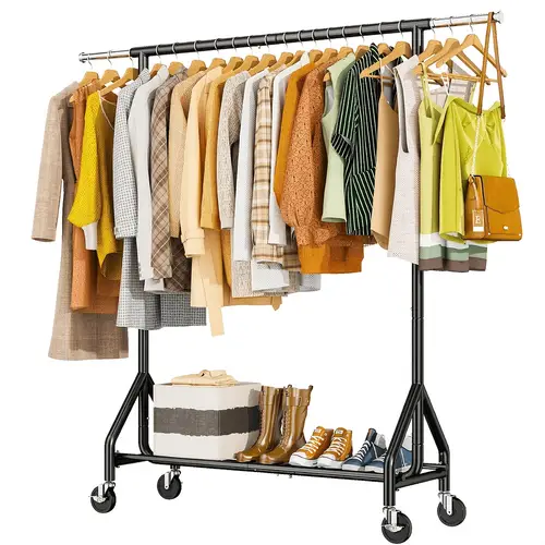 Temu Clothing Racks rolling clothes rack sold on Temu United States