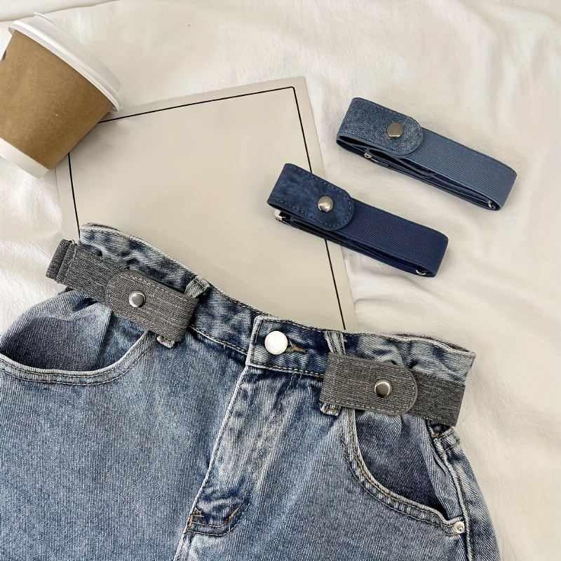 

Invisible Lazy Waist Belt For Men And Women, Adjustable Tightening Artifact For Traceless Elastic Jeans Belts