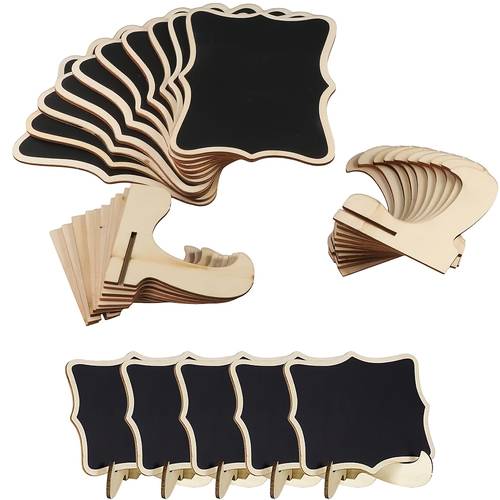 15 20pcs mini blackboard signs with stand no food used for party buffet food signs table numbers card displays weddings buffets special event decorations table numbers plants weddings blackboard for message
