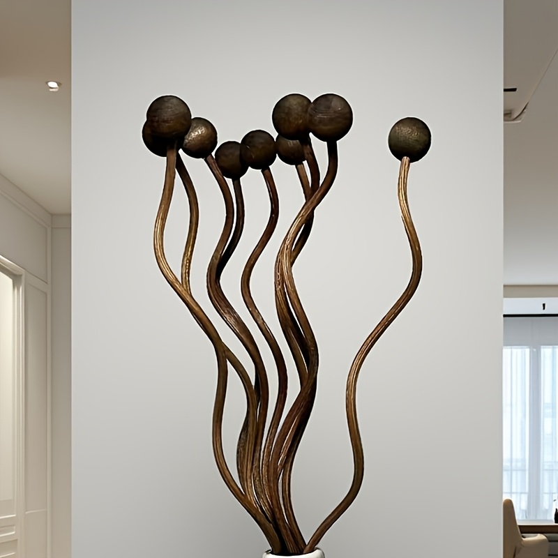Brown Unlit Scent Accessory Reed Diffuser Wave Curved Ball Decorative Matching Shapes