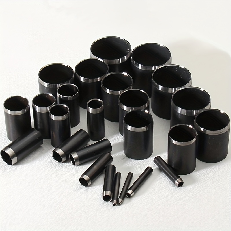 Image of 25pcs Steel Hollow Punch Set, 1-25mm, With Storage Case, Leather Hole Puncher, Die-cutting Tool For Watch Straps, Wallets, Belts, And Canvas Leather Craft