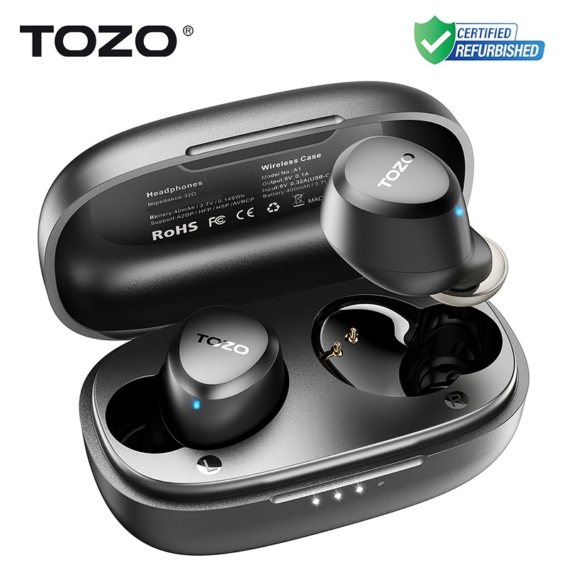 TEMU Wireless Earbuds Wireless 5.3 Light Weight In Ear Headphones 2 Mic For Ai Calls, Headset With Charging Case, 32 Eq Via App, Suitable For Home,