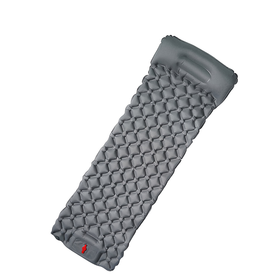 Image of 1pc Inflatable Sleeping Pad, Air Mattress Built-in Pump, Ultralight Air Cushion With Headrest For Travel Hiking
