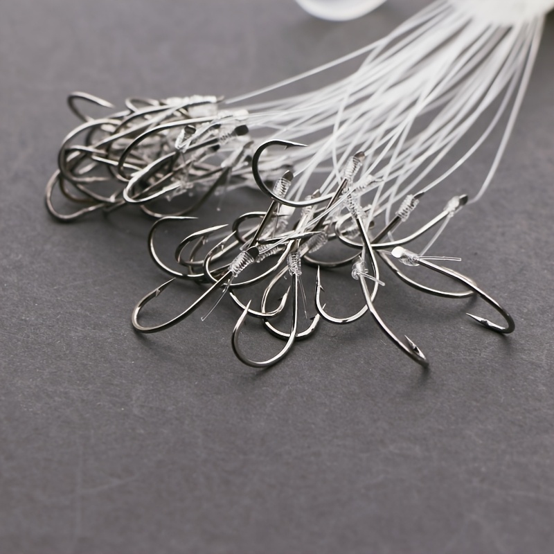 

Of Fish Hooks, Tied Fish Hooks, 9#, 11#, 13#, 15#, 17#, 19#, Models, Hook Tips Sharp With Barbs, Fishing Line Strong And , Bucket Pack Fish Hooks, To Carry