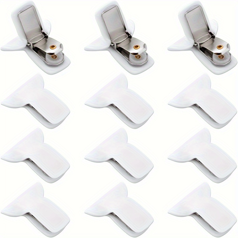 12-pack Duvet Clips, Metal Foam Fasteners For Comforter & Quilt, Spot-clean, Quick Installation, Bedding Shifting Prevention Accessories