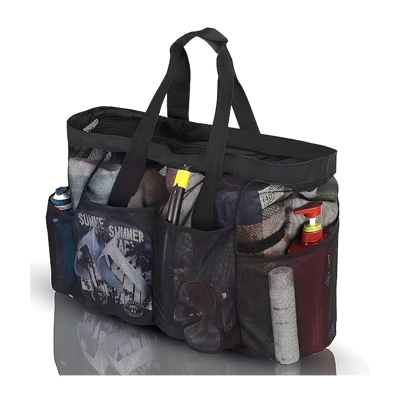 TEMU Large Beach Tote Bag For Women, Material Bag With Multiple For Summer Travel And Outdoor Use