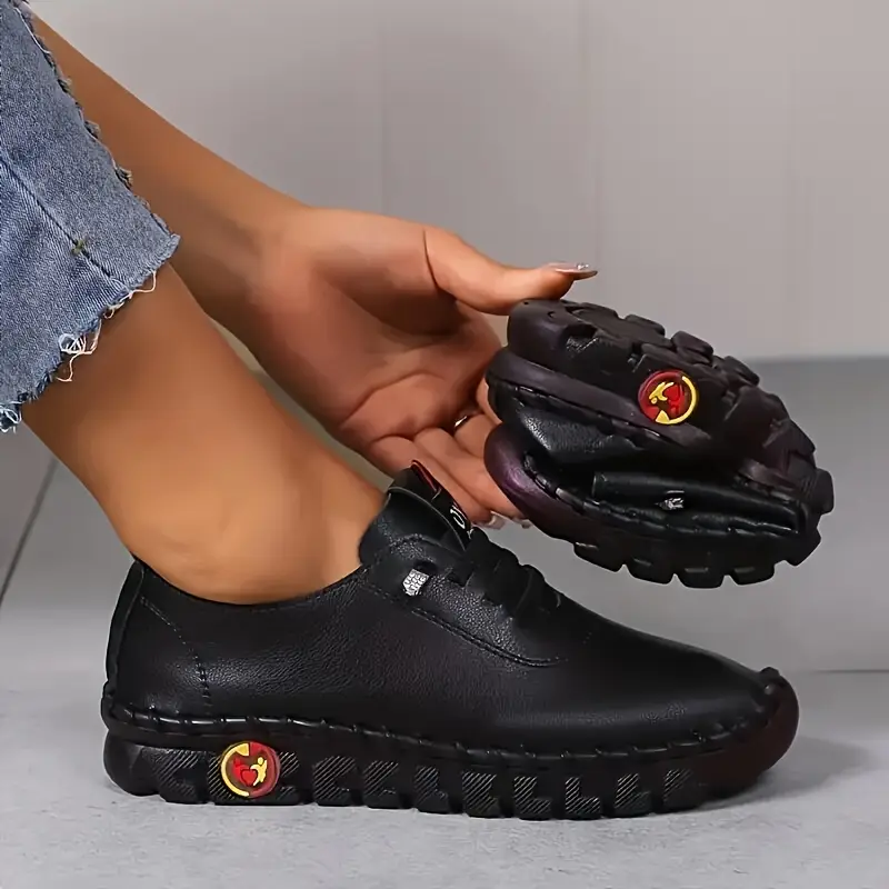 womens flat sneakers casual lace up outdoor shoes womens comfortable low top shoes 36 bright black 20