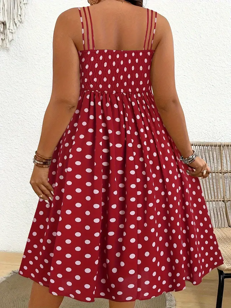 plus size plus size womens dress polka dot back - Temu plus size plus size womens dress polka dot back - Temu