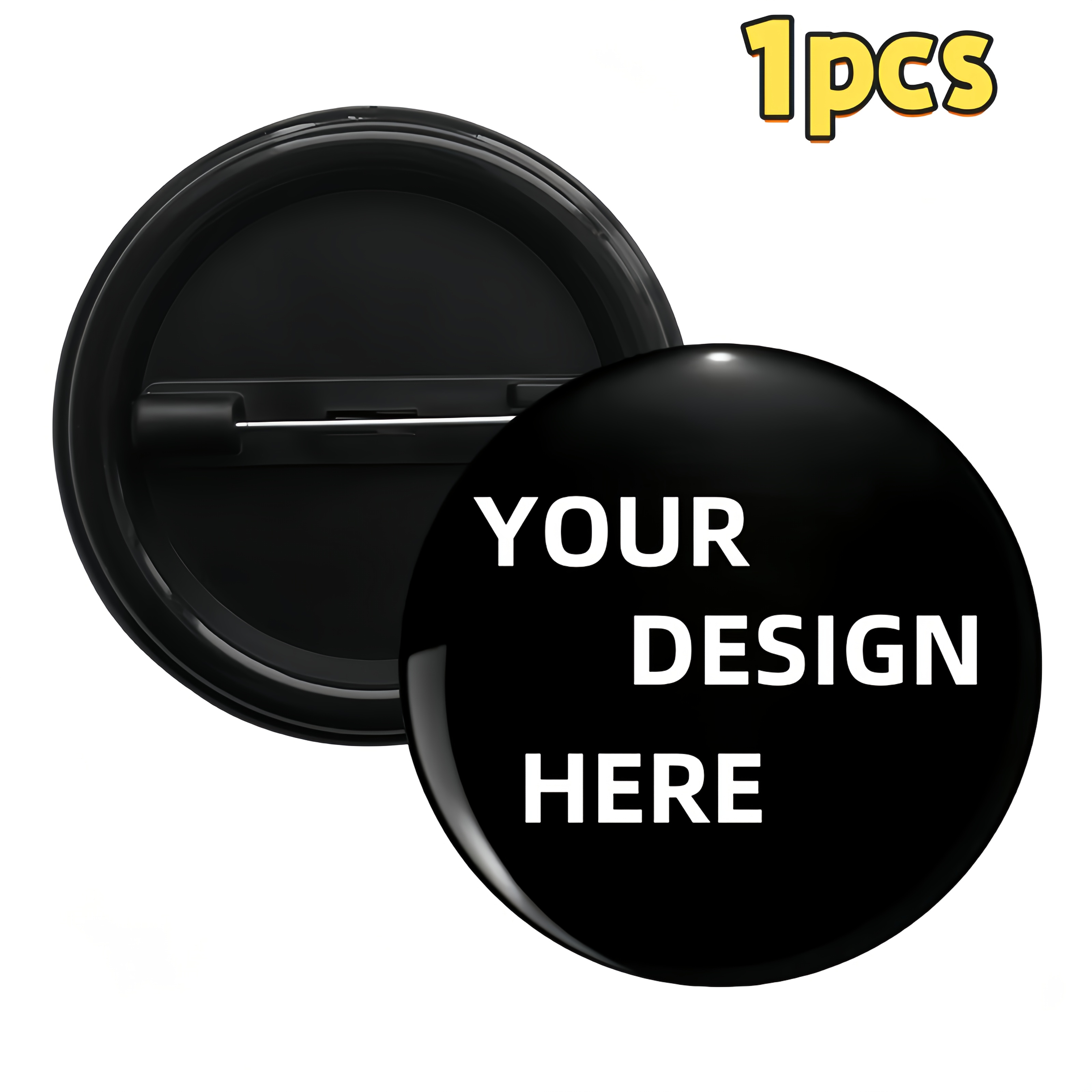TEMU 1pc/5pcs/10/30pcs Insignias Creativas Personalizables - tu Broche, Utiliza tus Fotos, , Campus - para de Trabajo, y Días Festivos - Insignias