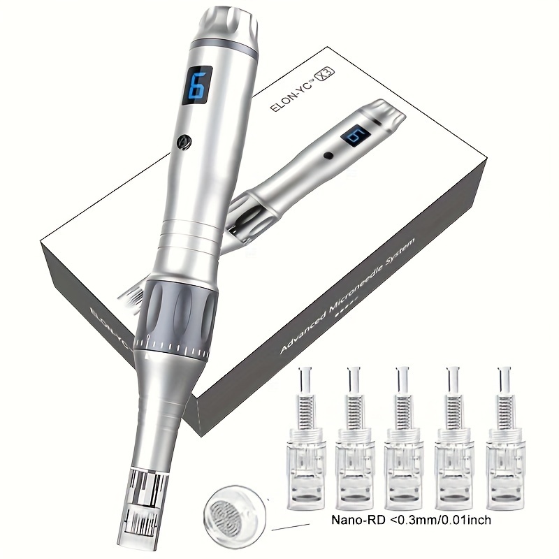 

Professional Dr Dermapen X3 With 5 Pcs Nano-rd <0.3mm Cartridges 6 Levels Derma Pen Stamp Beauty Skin Care Kit Mts Machine Valentine's Day Gift