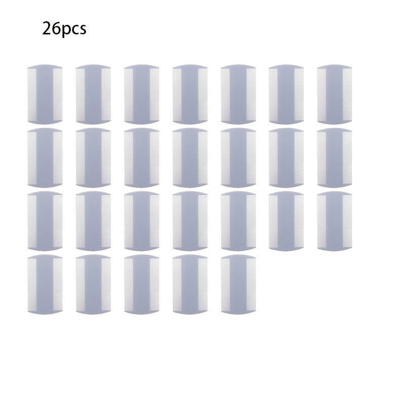 TEMU 26pcs Clean , Super Density Teeth Double-sided Comb, Remove , Hair Comb, Fine-toothed Comb
