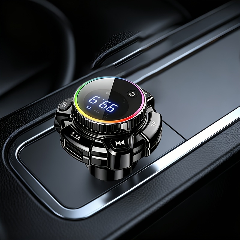 Image of Car-mounted Wireless 5.3mp3 Music Player, Fm Transmitter & Car Charger, Compatible With Multiple Usb Drives For Plug-and-play, Led Display, Car Fm Transmitter With Call Answering Function