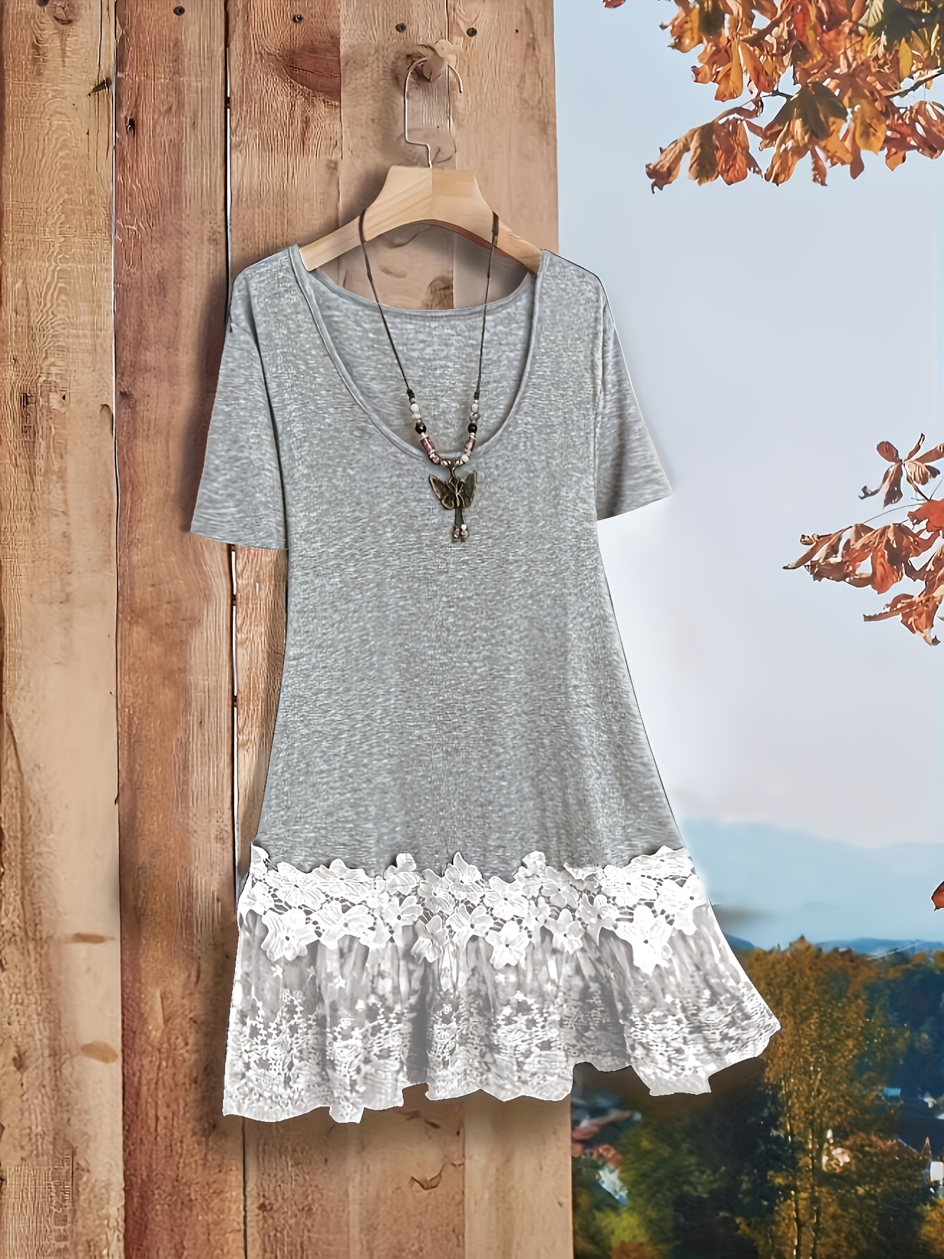 dress stores in twin falls idaho Grey Floral Lace Midi Dress – self-portrait-US main image 0