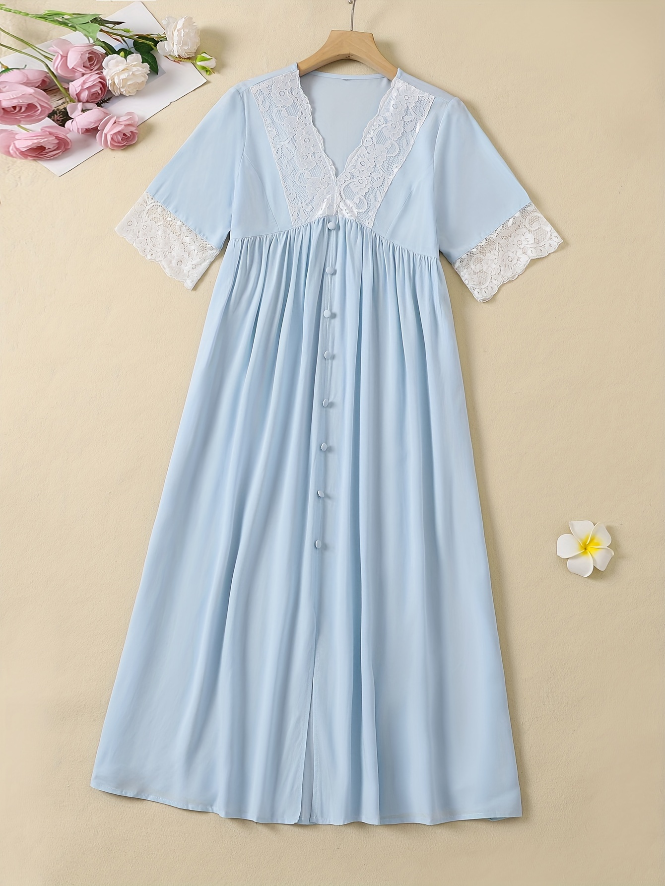 womens fashion v neck pajamas new summer short sleeve sweet - Temu