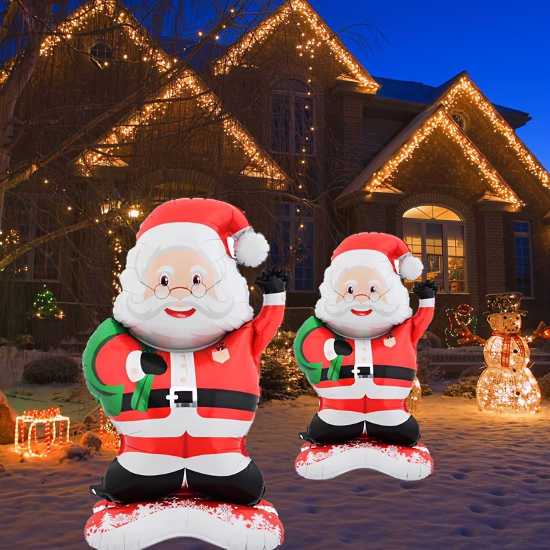 

2pcs-47inch Santa Balloons For Christmas And 's - Christmas Theme Decorations & Supplies