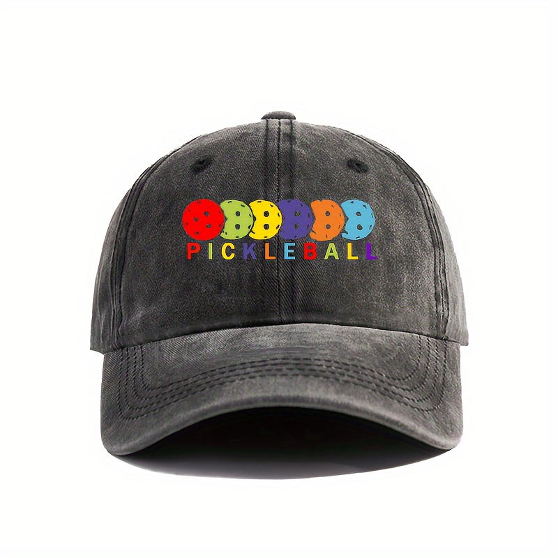 

Vintage Washed Dad Cap With , Unisex Baseball Cap With Colorful Heat-transfer Print, Adjustable Casual Hat