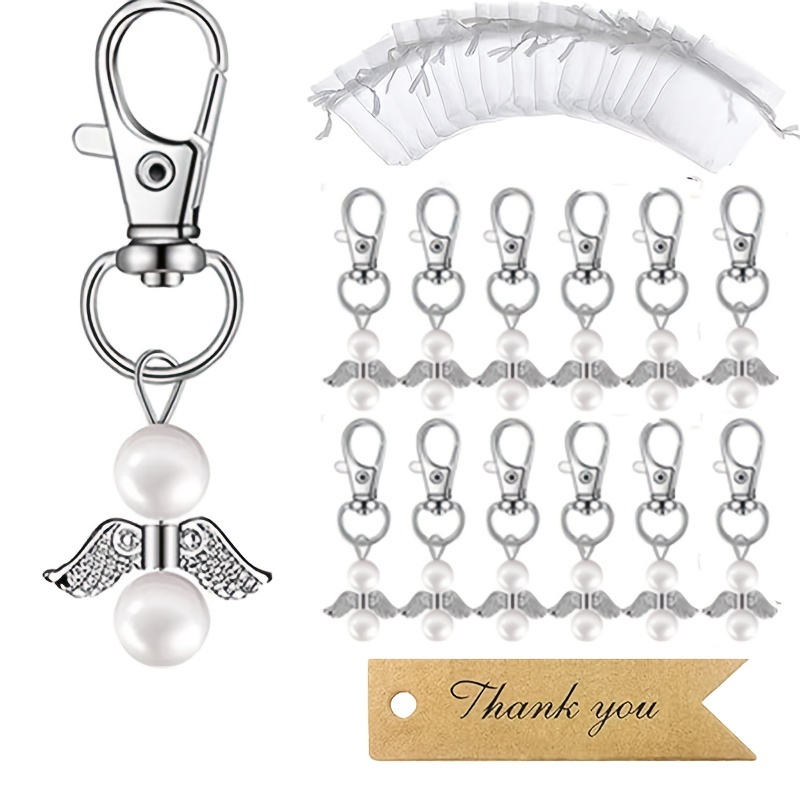 Image of 30pcs/90pcs (30 Keychains + 30 Organ + 30 Thank You Cards) Treasure Keychain Suitable For Baptism Favors, Wedding, First Communion Gifts, Party Favors - Religious Supplies, Baptism Gifts