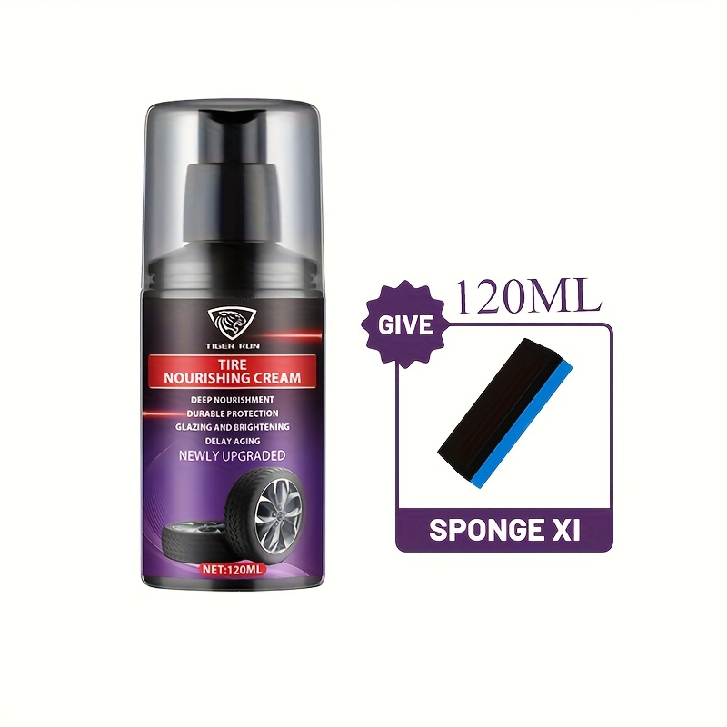 TEMU Tire Restoration 4.06oz Shiny Tire Polishing Agent - A Durable And Easy-to-use Formula For Vibrant Exterior Restoration Of Cars And Motorcycles, Wheel Shining And Repair