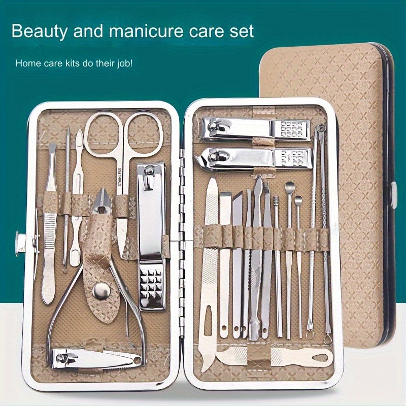 

Nail Clippers Manicure Tool Set, With Portable Travel Case, Cuticle Nippers And Cutter Kit, To Remove Dead Skin, Professional Nail Clippers Pedicure Kit, Grooming Kit For Travel