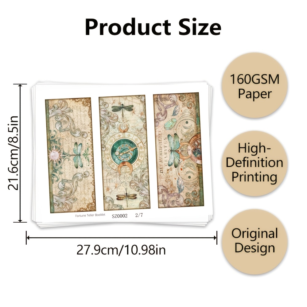 TEMU Mini Indovina il , Kit Estivo con Libretto a , , Kit per Junk Journal, Regalo , Forniture per Junk Journal, Decorazioni per Scrapbooking,