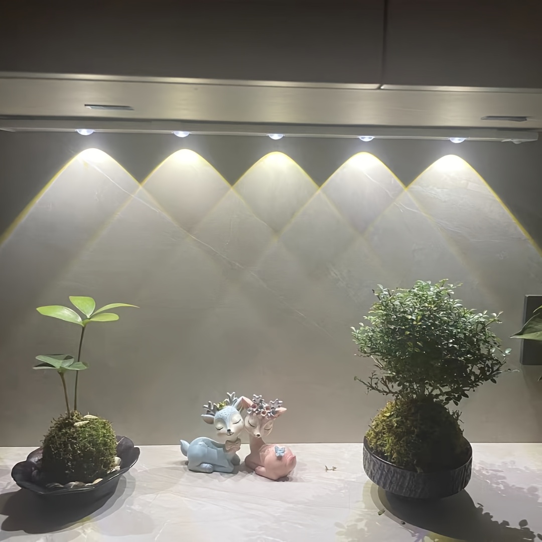 1pc modern led motion sensor cabinet light with magnetic usb charging wireless motion detection ultra thin   profile 3 color adjustable led magnetic ceiling wall bedside lighting for kitchen wardrobe bathroom display cabinet energy   smart lighting with motion sensor and usb powered operation