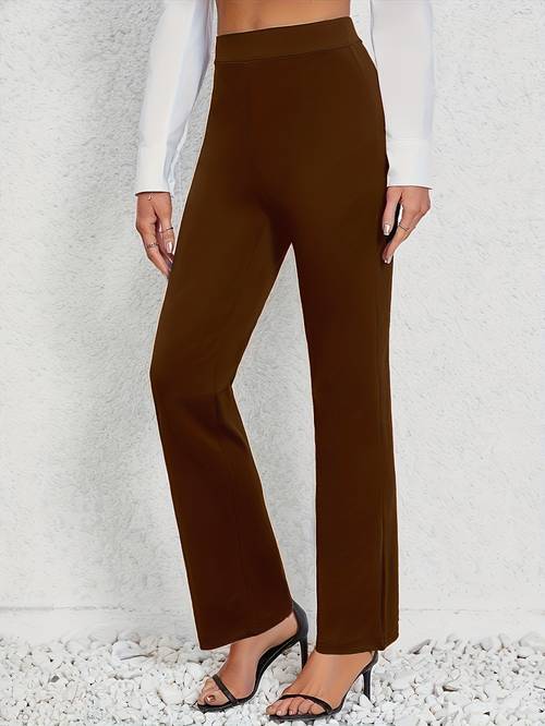 womens stretch straight leg pants