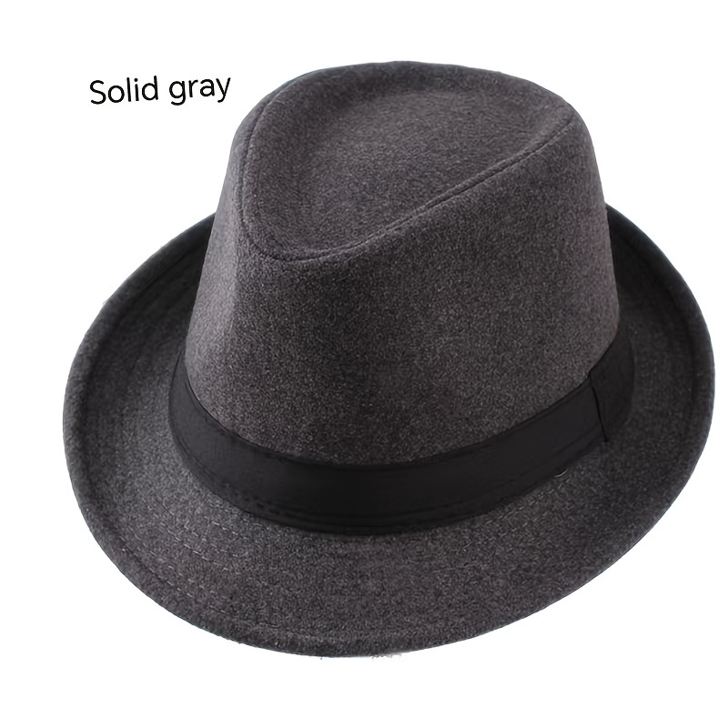 Fashion Woolen Wide Brim Felt Hat Green Classic Fedora Hat For Men Women  Dress Hats With Band And Feathers Ideal Choice For Gifts - Jewelry &  Accessories - Temu