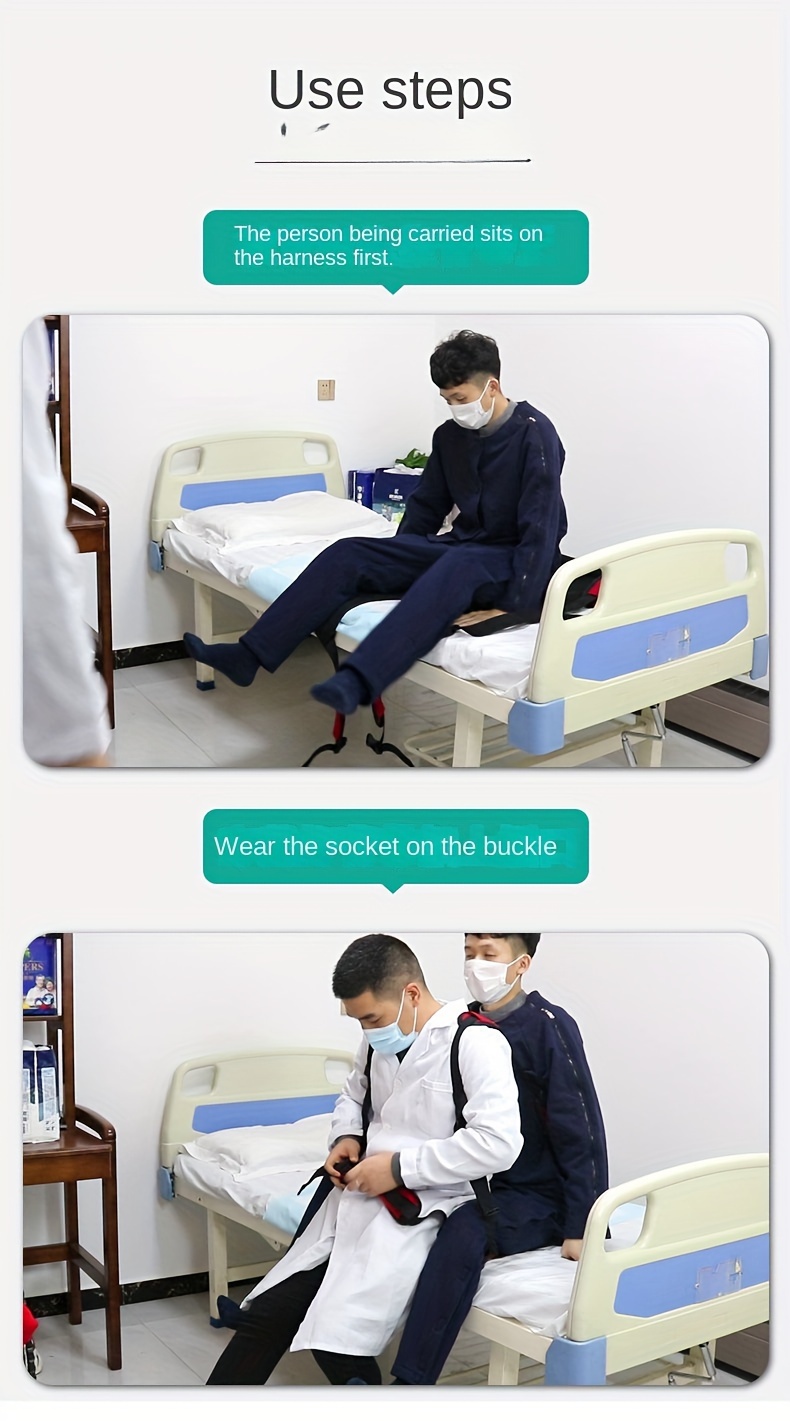 Easy carry Bedridden Transfer Strap Elderly Disabled Safe Temu