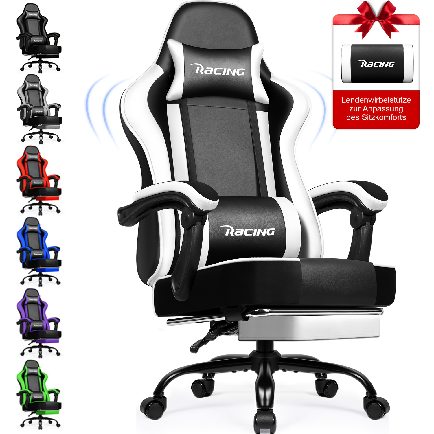 Gamingstoel met voetensteun