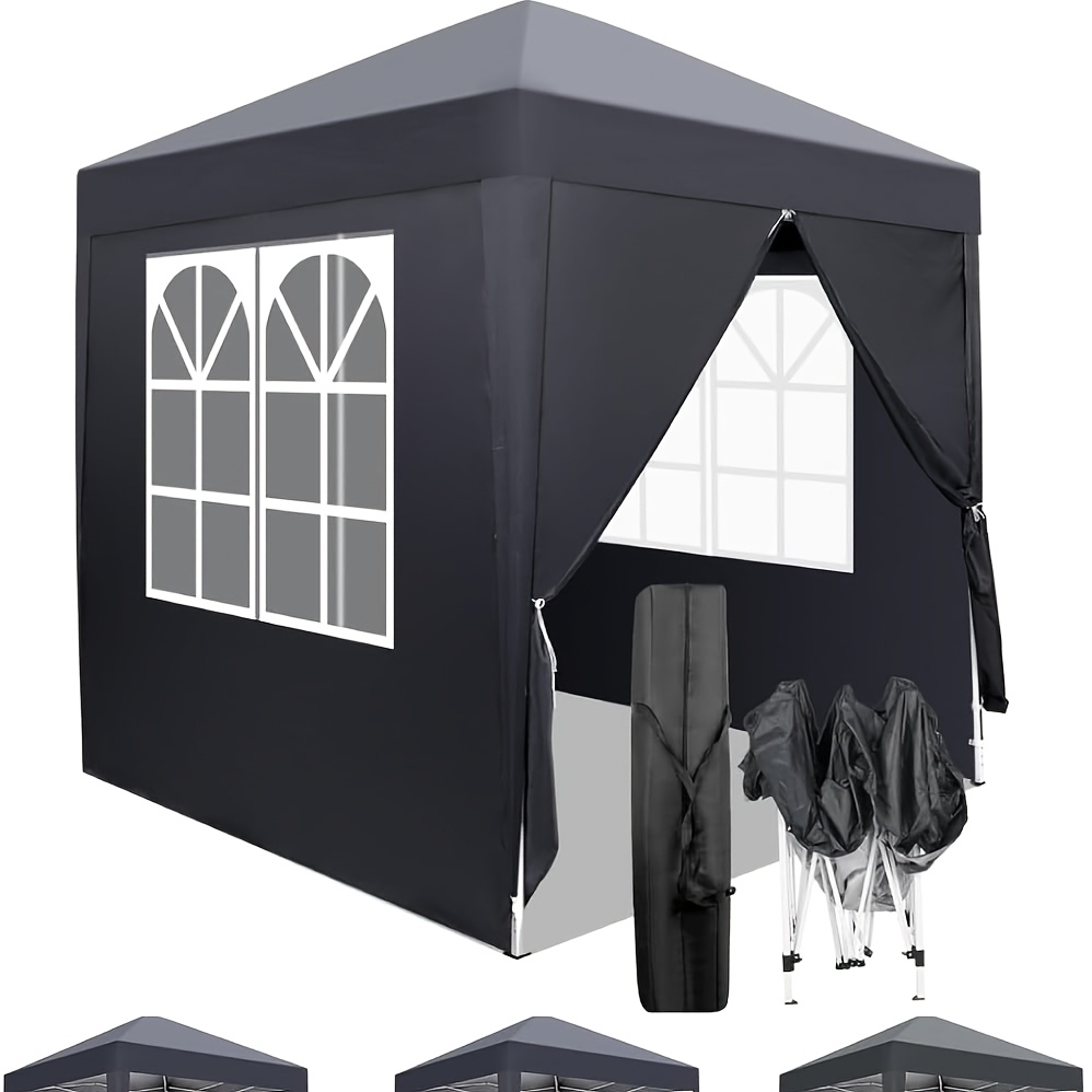 Image of Gazebo Carport, Folding Gazebo, M, With 4 , Party Tent, Uv Protection 50+, Height-adjustable Garden Gazebo, With Carry Bag, For Outdoor Garden Camping