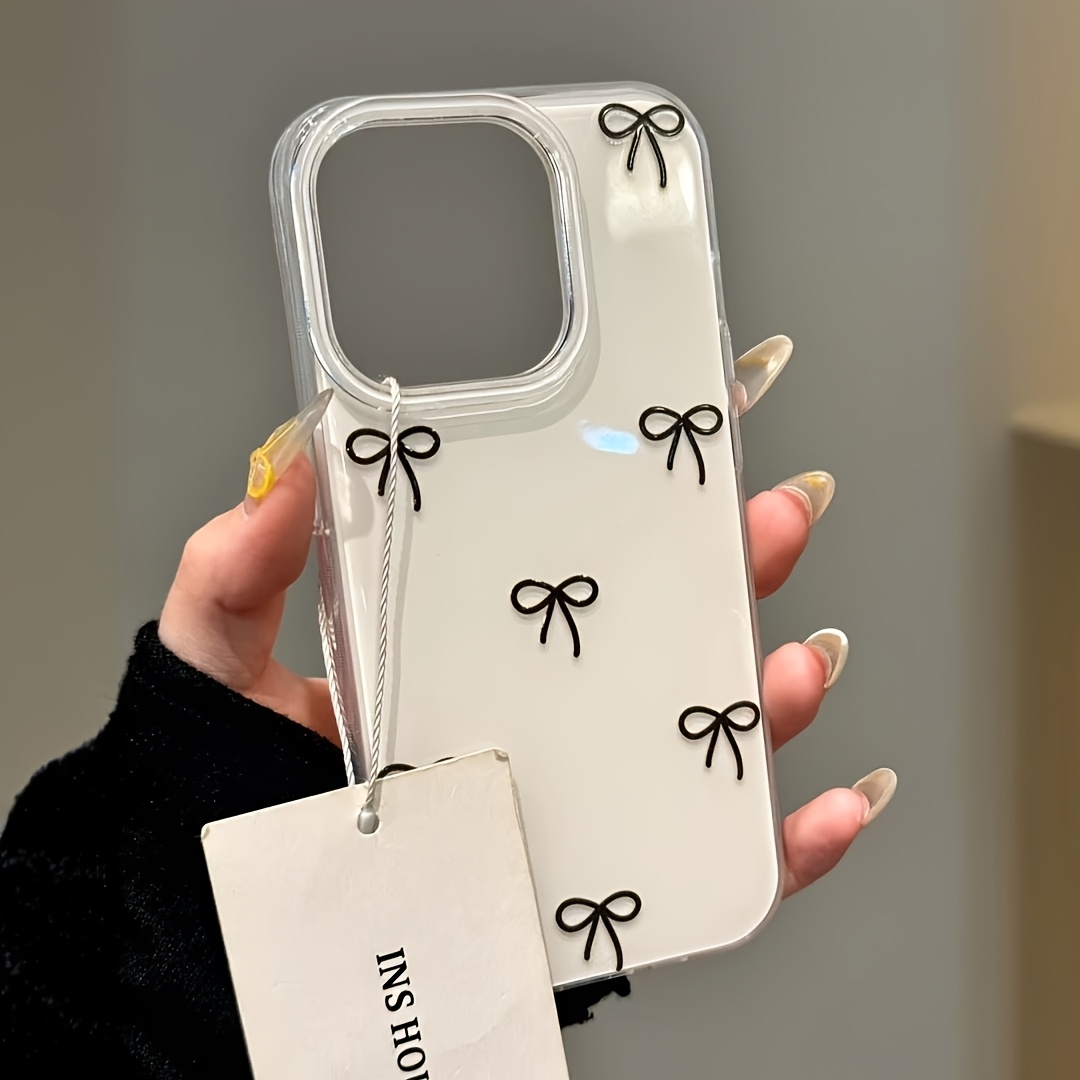 Image of Phone Case: Smooth Reflective Matte Black Minimalist Phone Case For Iphone 11/ 12/ 13 Pro Max, 14/ 14 Pro Max, 15/ 15 Pro Max, 16/ 16 Pro - Perfect Gift For , Girlfriends, Or On Holidays And Birthdays
