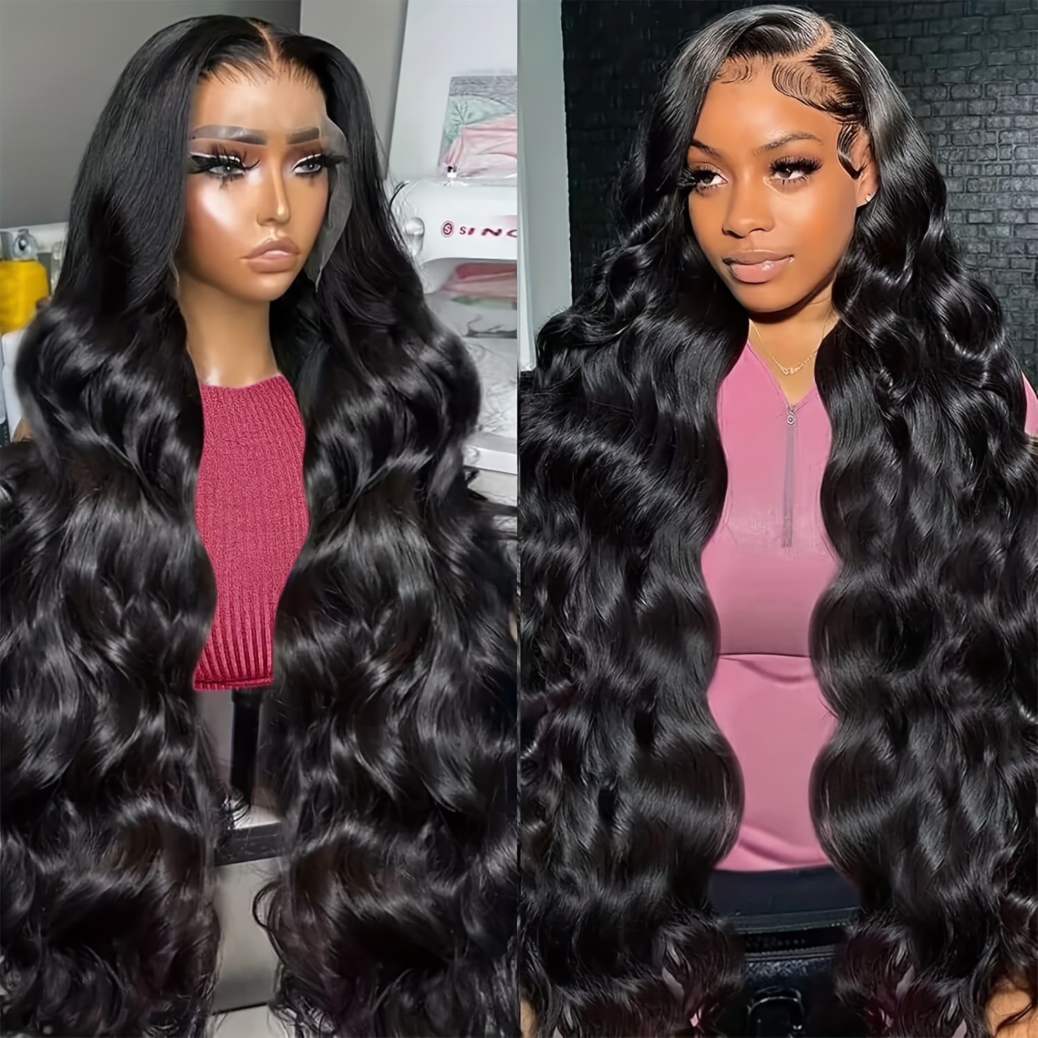 13x6 body wave lace front wigs human hair - Temu display picture 3