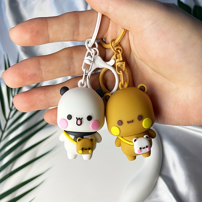 

1pc/2pcs, Couple Keychains, Lobster Ring Design Key Rings, Cute Keychains, Stylish Keychain Pendants, Suitable For Bags, Wallets, And Keys, Ideal Gift For Valentine's Day.