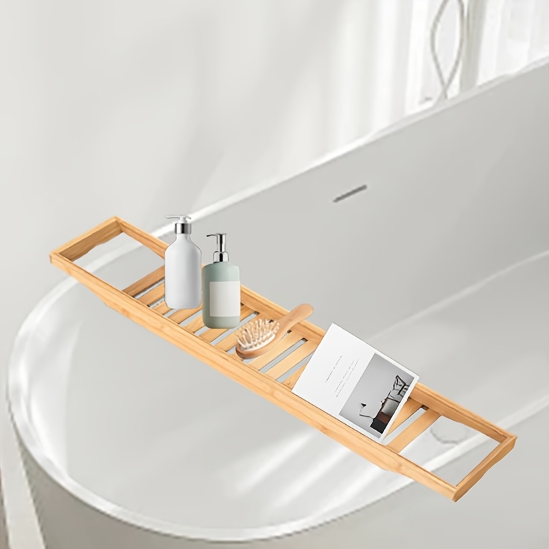 Badewanne Ablage Badewannentablett, Erweiterbares Acryl-Badewannentablett Für Badewannen Ablagen