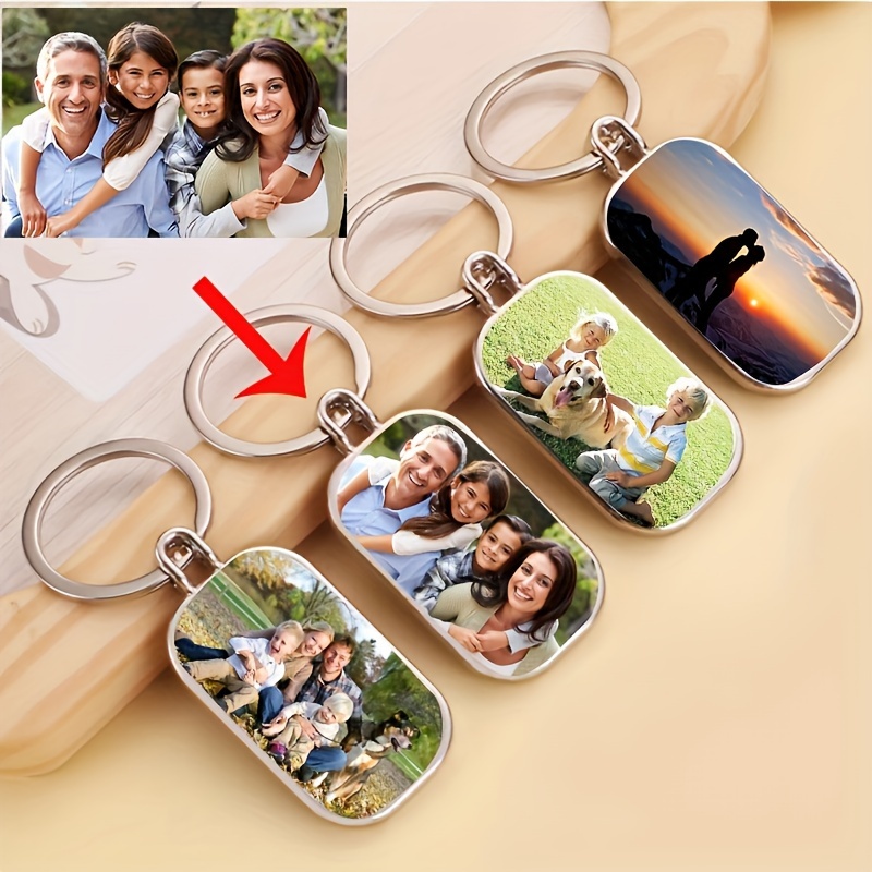 

Personalized Double-sided Photo Keychains - Customizable With Your Favorite Photos - Perfect For Gifts, Birthdays, Or Any Occasion - Durable Alloy Material - Available In Various Shapes And Sizes