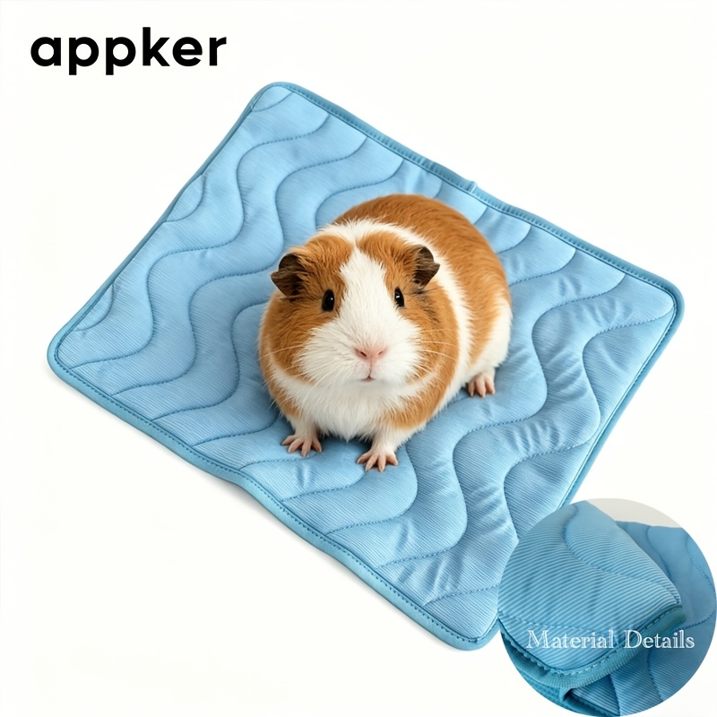 Image of Appker Pet Cooling Mat - Breathable Fabric; Lightweight And Easy To Clean; Dissipates Heat Without Electricity; Suitable For Small Cats, Dogs, Guinea Pigs, Hamsters, And More