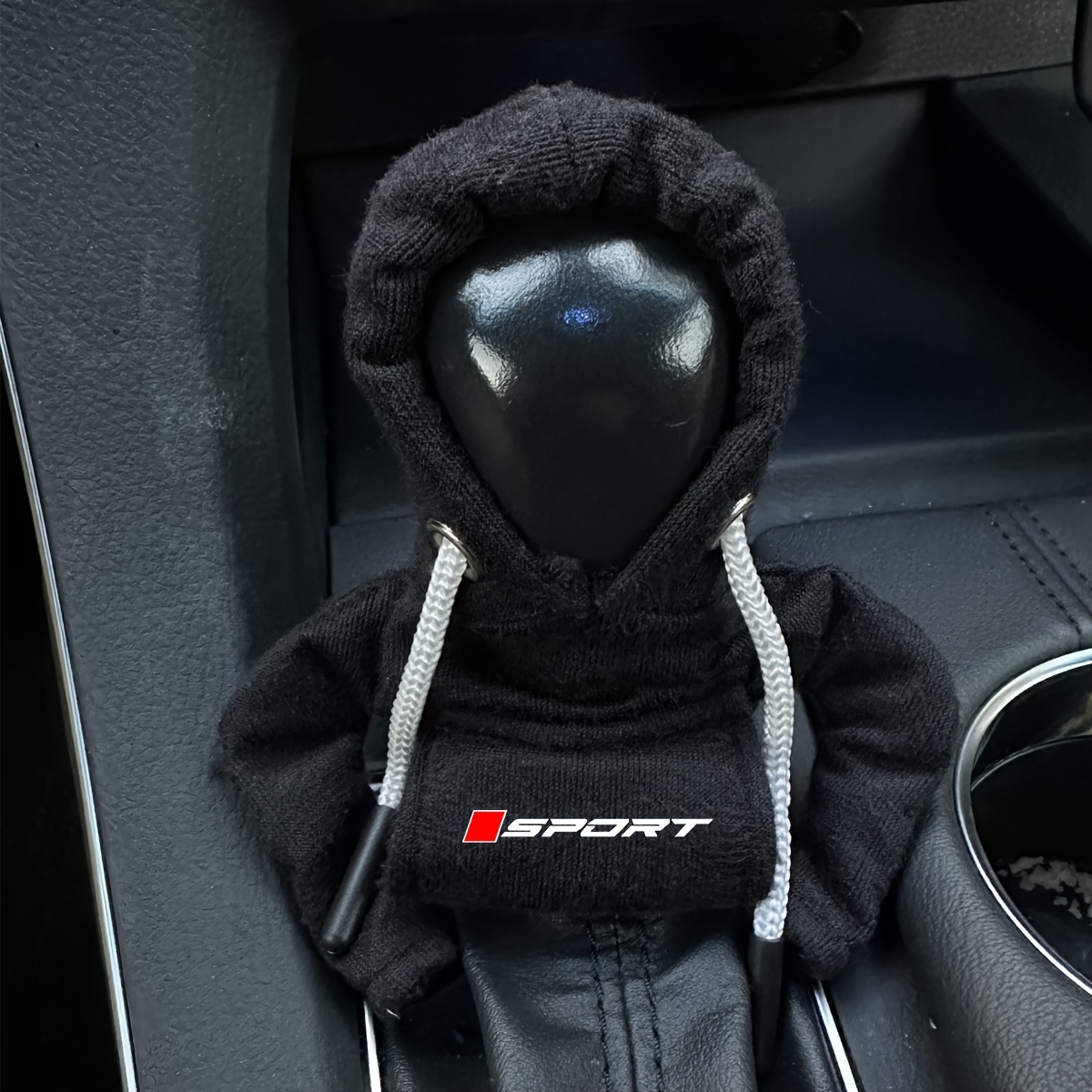 Image of 1pc Car Gear Shift Knob Cover Hoodie Sweatshirt Gear Stick Cover For For For For For For Mg Manual Handle Gear Shift Decor Covers