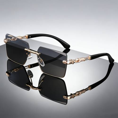 frameless fashion textured futuristic street trendy glasses festival essential item best gift trendy must have accessory stocking stuffer
